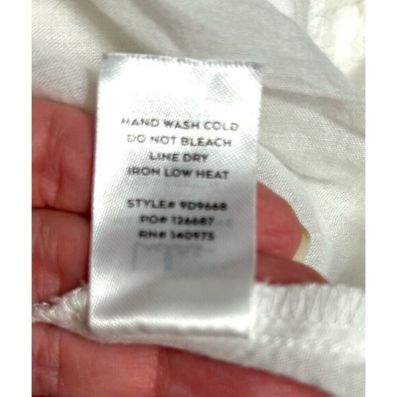 Lulus L White Lace Mini Dress V-Neck Ruffle Hem Bridal Wedding Guest Sundress - Picture 9 of 12